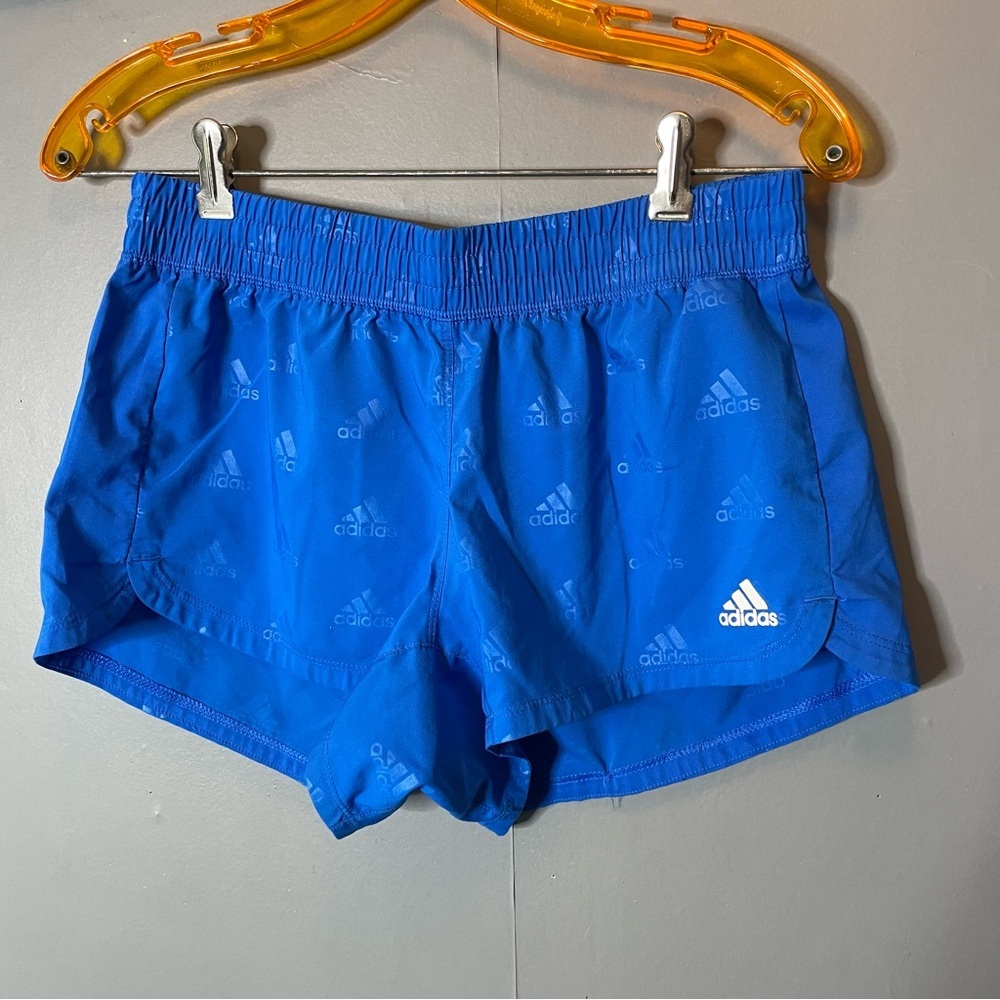 Adidas cobalt Blue Logo Athletic Shorts size small